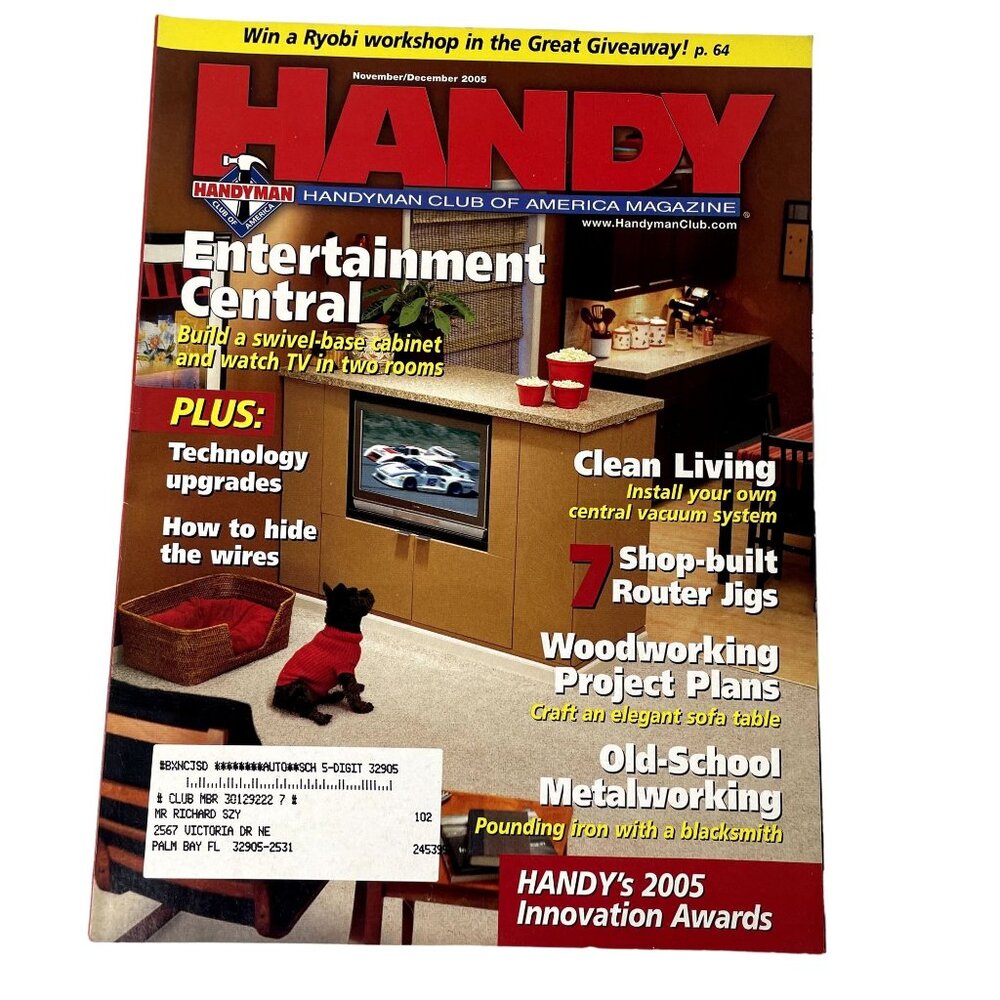 Handyman Woodworking Magazine Vol 13 Issue 73 No 6  Nov Dec 2005 u Swivel Base C